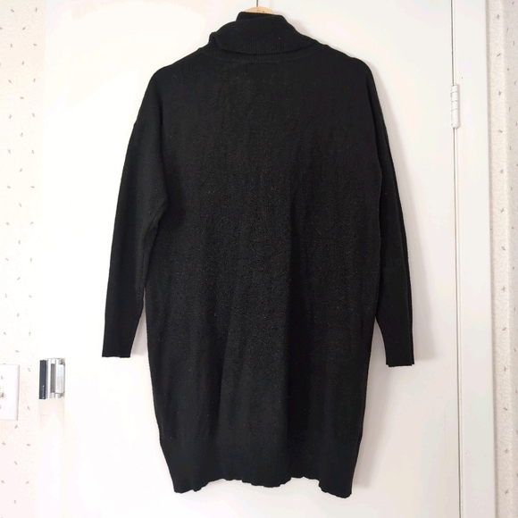 💖2/$15💖 Black Funnel Neck Knit Dress - Picture 2 of 7